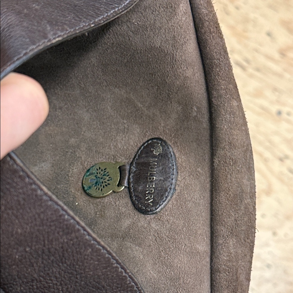 Mulberry Brown Leather Crossbody Bag - Picture 7 of 8